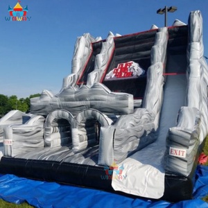 Parcours d'obstacles gonflable commercial WINWAY à thème fantôme d'Halloween en PVC - avec toboggan, mur d'escalade, zone de rebond pour 20 personnes - Product Image 2