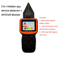 Analyseur de détection de signal d'ondes radio DS818 infrarouge 10MHz- 4GHz Traqueur GPS Caméra sans fil Détecteur de signal de téléphone portable GSM