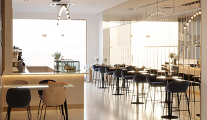 Özel Lüks Tarz Kafe İç Tasarımı ve Özel Tasarım Kafe Mobilyaları Tek Noktadan Ticari Kahve Dükkanı Alanı Özelleştirme Hizmeti - Product Image 4