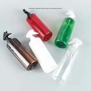 Pulverizador de bomba de ratón pequeño japonés de hombro plano de 500ml botella dispensadora de cosméticos de plástico PET de niebla fina con embalaje Brother - Product Image 4