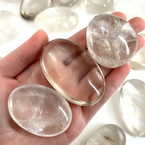 Cuarzo Blanco Natural Transparente para Yoga y Piedras de Palma, Estilo Feng Shui, Terapia de Calor y Especímenes Minerales - Product Image 2