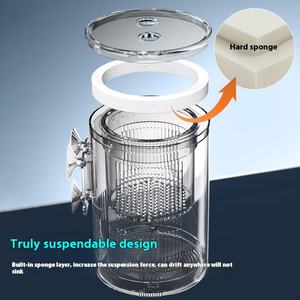 Boîte d'alimentation multifonctionnelle en acrylique pour petits poissons juvéniles Boîte d'alimentation d'isolement Réservoir d'éclosion de <span class=keywords><strong>suspension</strong></span> pour alevins de paons Plastique durable - Product Image 3