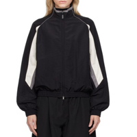 Veste courte surdimensionnée pour femme avec poches latérales contrastées et rayures, design personnalisé en gros