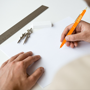 Elegant Pressed ABS Plastic Ball Pen 1.0mm Smooth Writing Custom Printed Logo Low Price Hotel Stationery Promotional Gift Pen - Product Image 5