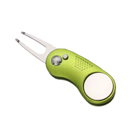 Fourche à divot de golf rétractable Spring Pop-up, conception à rebond automatique, en alliage durable, outil d'entretien pour parcours de golf