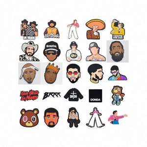 <span class=keywords><strong>Anuel</strong></span> AA Clog Charmr Charms Charm Reggaeton Latina Singer Popular Peso Pluma - Product Image 1