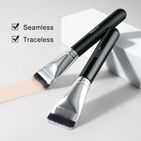 Outils de beauté cosmétiques en gros, pinceau plat pour fond de teint, poils synthétiques ultra fins, certifié CE, pour fond de teint liquide