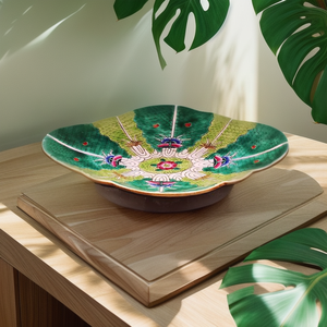 ชามเซรามิกทรงรีจานด้านข้างเป็นรูปกะหล่ำปลีตกแต่งร้านอาหารจานเสิร์ฟผลไม้ขนมขบเคี้ยววาดด้วยมือแบบกำหนดเอง - Product Image 2