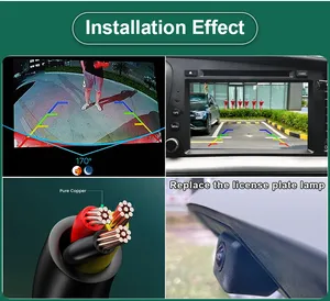 Greenyi 170 độ AHD 1920x1080p đảo ngược máy ảnh đặc biệt xem phía sau cho <span class=keywords><strong>Mazda</strong></span> <span class=keywords><strong>2</strong></span> 2015-2017 4 cửa xe 1920x1080P Độ Phân giải - Product Image 3