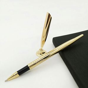 Stylo de réception d'hôtel doré, en métal durable, pointe bille 0,5 mm, encre noire indélébile, signature personnalisée, nouveauté pour l'enregistrement - Product Image 1