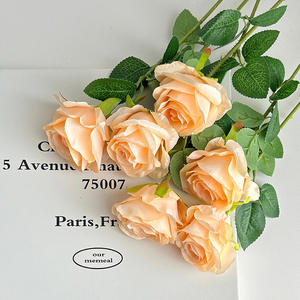 Rosas Artificiales Hechas a Mano de Alta Calidad al por Mayor <span class=keywords><strong>para</strong></span> el Día de San Valentín, Arreglos de Boda, Decoración <span class=keywords><strong>para</strong></span> el Hogar y la Sala de Estar - Product Image 4
