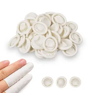 Microblading Supplies 100 Pieces Disposable Finger Cot Latex Finger Cot Disposable Finger Cot For Permanent Makeup