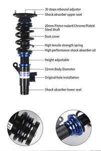 Sospensione regolabile 30 passi rimbalzo Coilover Auto pezzi di ricambio ammortizzatore Auto per <span class=keywords><strong>Ford</strong></span> <span class=keywords><strong>Focus</strong></span> - Product Image 3