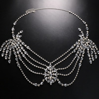 Maille gland épaule chaîne bijoux de mariage pour femmes collier robe plusieurs rangées Sexy Bikini Cosplay maillot de bain été corps chaîne