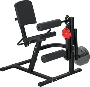 Machine d'extension et de courbure de jambe chargée par plaque réglable ZYfit La machine spécialisée rotative développe des quads et des ischio-jambiers