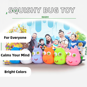 Juguete Antiestrés de TPR con Forma de Insecto de 9cm, Regalo Creativo Unisex para Adolescentes y Adultos, Ojos Saltones, Fácil de Usar - Product Image 2