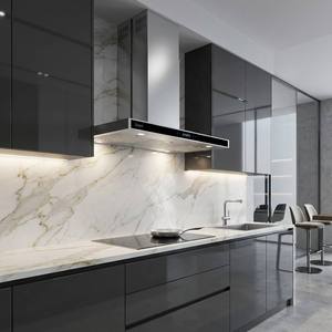 Prix de gros <span class=keywords><strong>Hotte</strong></span> de cuisine intelligente en forme de T <span class=keywords><strong>Hotte</strong></span> de cuisine <span class=keywords><strong>suspendue</strong></span> à levage d'îlot de plafond à haute puissance pour hôtels et ménages - Product Image 2