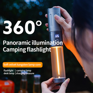 Lanterne de camping jaune filament de tungstène 360 ° lumière d'ambiance 2500mAh aimant zoomable torche USB fête festival lampe de poche - Product Image 4