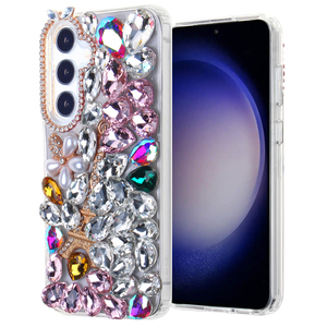 Cá nhân hoá Tùy chỉnh cao cấp thẩm mỹ Bling điện thoại trường hợp Bướm hoa S22 S23 S24 siêu kim cương cung điện thoại trường hợp điện thoại trường hợp - Product Image 5