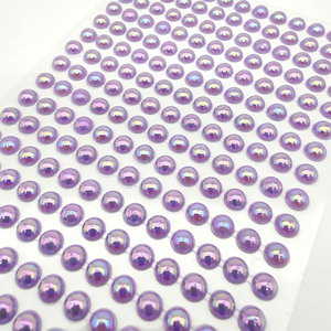 Miếng Dán Kim Cương Acrylic Miếng Dán Trang Trí Tự Làm Cho Trẻ Em Tinh Thể Ngọc Trai Nhiều Màu Ngọc Trai 4,6,8Mm Màu AB - Product Image 3