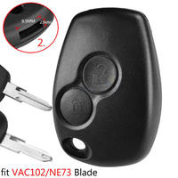 Coque de clé télécommande de remplacement pour Renault Trafic Clio Kangoo Modus Twingo Dacia Duster Logan Sandero Movano Terrano
