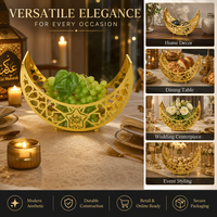 Nouvelle Assiette de Service Dorée Électroplaquée pour Snacks et Fruits, Décoration Artisanale pour Table à Manger et Maison