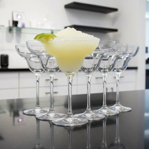 Juego de 6 <span class=keywords><strong>Copas</strong></span> Margarita Clásicas Art Deco C <span class=keywords><strong>Krosno</strong></span>, 9.1 oz, Plástico, Aptas para Lavavajillas, Colección Mixology, Postres Congelados - Product Image 3