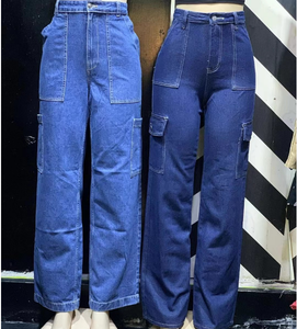 积压服装女士紧身牛仔棉弹力牛仔裤中国库存批量女裤时尚女士牛仔裤 - Product Image 2