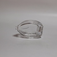 Nouveau produit : Flacon de parfum en verre avec fenêtre d'étiquetage rectangulaire sur le dessous, 30 ml, 50 ml, 100 ml, avec bouchons en aluminium