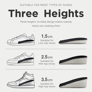 Solette Invisibili in Memory Foam per Aumentare l'Altezza, Morbide e Traspiranti, Inserti per Sollevamento del Tallone, Sollievo dal Dolore, Unisex per Uomini e Donne - Product Image 6