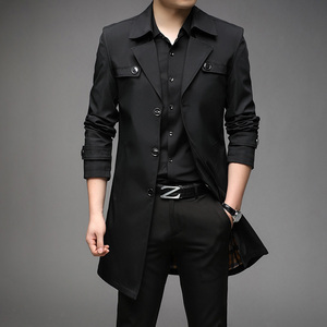 Primavera autunno moda per il tempo libero nuove giacche da <span class=keywords><strong>uomo</strong></span> leggero Business medio-grande <span class=keywords><strong>abbigliamento</strong></span> senza rughe per giovani e uomini - Product Image 3