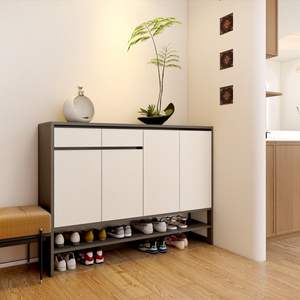 Meuble à chaussures rectangulaire en aluminium composite, type sur pied, étanche, pour usage domestique et extérieur - Product Image 3