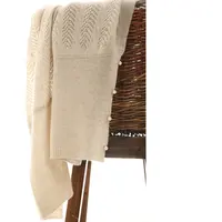 आस्तीन में बटन के साथ बुनना ऊन कश्मीरी दुपट्टा ठोस रंग के लिए स्कार्फ