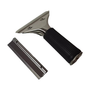 Stainless Steel Glass <b>Scraper</b> 100mm Blade Durable Handheld For <b>Cleaning</b> Windows And Surfaces - Product Image 3