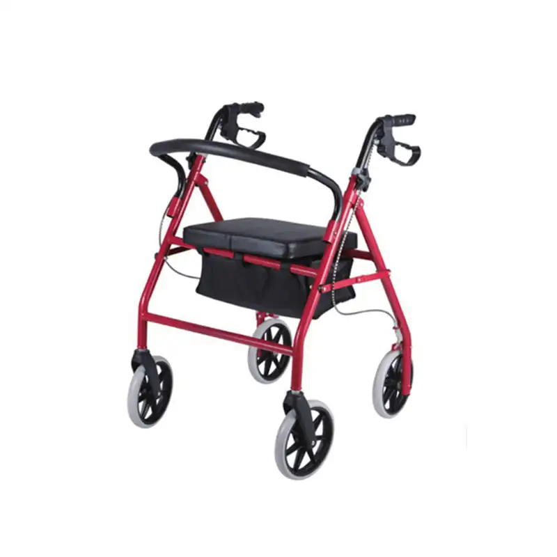 Elderly care products Folding Four foot standing Electric walker smart walking cane