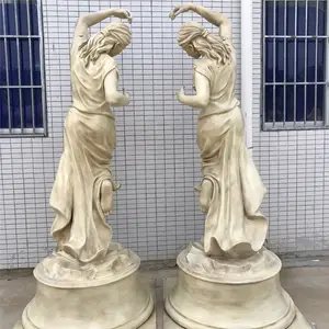 Fibra de vidrio famosa estrella dama escultura personaje estatua