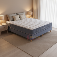 Matelas hypoallergéniques Kingly pour chambre à coucher, en mousse, fabriqués en Chine, avec surmatelas en coton et ressorts, qualité supérieure.