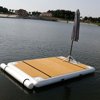 Plate-forme de natation gonflable, ponton flottant, dock de mer pour les équipements de sports aquatiques