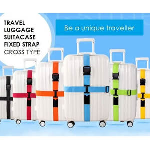 Étiquette de bagage en nylon personnalisée boucle <span class=keywords><strong>sangle</strong></span> ceinture à bagages pour <span class=keywords><strong>valise</strong></span> de coffre avec boucles épaisses prix d'usine - Product Image 5