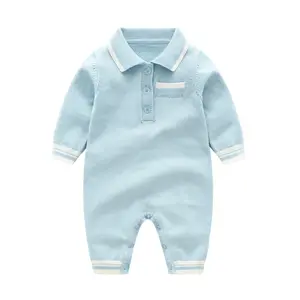 Newborn boys Girls knit Romper Infant jumpsuit Wool Cotton Clothing Gentle Style Bodysuit 2022 New Arrival 1 Pcs Ship