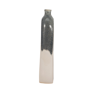Vaso in Ceramica Curvo con Ritagli, Design Bicolore per Arredamento Soggiorno, Camera da Letto, Ufficio - Product Image 4