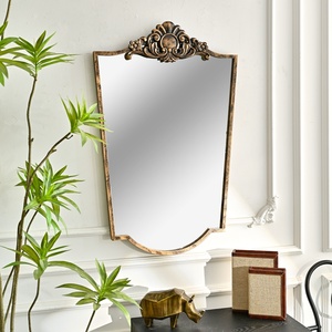 Espejo de Pared Decorativo para Sala de Estar, Diseño Floral Vintage, Rústico, Ecológico, de Hierro - Product Image 3