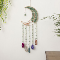 Natürlicher Lebensbaum-Amethystkristall-Traumfänger mit Heilendem Achat als Wandbehang für Schlafzimmer- und Gartendekoration