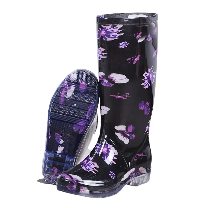 Sapatos de Segurança Do Dedo Do Pé de Plástico à prova d' água Reutilizáveis Ou Homens Matt Caça Bota Botas De Chuva As Mulheres