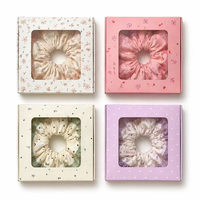 Boîtes en papier YZ carrées avec fenêtre transparente, boîte cadeau personnalisée avec logo, boîte artisanale haut de gamme pour l'emballage d'accessoires pour cheveux