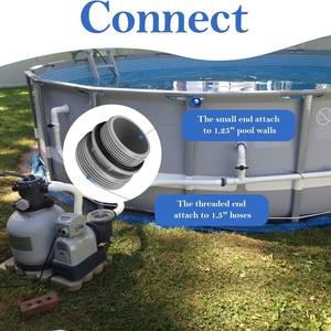 <span class=keywords><strong>Pompe</strong></span> de filtre de <span class=keywords><strong>piscine</strong></span> Intex Connecteur de <span class=keywords><strong>pompe</strong></span> à sable de 40mm <span class=keywords><strong>Kit</strong></span> de conversion 4560 <span class=keywords><strong>Kit</strong></span> de <span class=keywords><strong>joint</strong></span> avec huile et emballage Compatible avec le minerai - Product Image 4