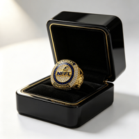 Nieuwe aanwinsten op maat gemaakte professionele promotionele groothandel mannen cadeau ambachtelijke UV-print legering kampioenschap ring