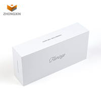 Boite de lunettes de soleil blanches, service professionnel One-stop avec logo personnalisé, emballage en papier, vente en gros