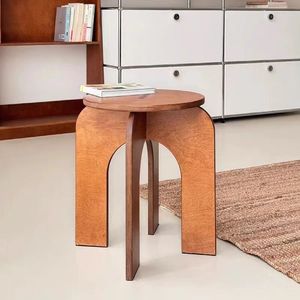 Fufeng Round <b>Stool</b> MDF Minimalist Design Home <b>Stool</b> And Ottoman - Product Image 2