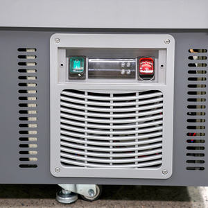 Congélateur-ventilateur commercial pour supermarché, exportation usine, vitrine îlot à <span class=keywords><strong>vitre</strong></span> frontale incurvée, type combiné viande et poulet, avec compartiment profond - Product Image 6
